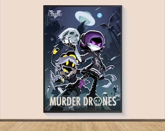Murder Drones Movie Poster Print, Canvas Wall Art, Room Decor, Gifts for Him/Her, Wall Art Print, Poster For Gift