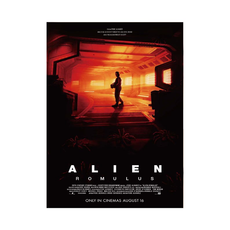 Alien Romulus Movie Poster, Canvas Wall Art Print - Etsy