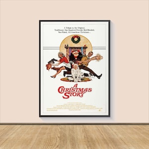 A Christmas Story (1983) Classic Movie Poster Print, Canvas Wall Art, Room Decor, Movie Art, Gifts for Him/Her, Movie Print, Art Print
