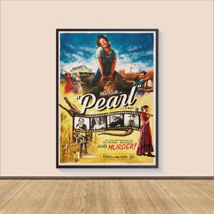 Pearl Movie Poster Print, Canvas Wall Art, Room Decor, Movie Art, Gifts for Him/Her, Wall Art Print, Art Poster For Gift, Movie Print