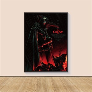 The Crow Movie Poster Print, Canvas Wall Art,  Home Decor, Movie Art, Personalized gift, Movie Print, Art Print, Film Art Poster