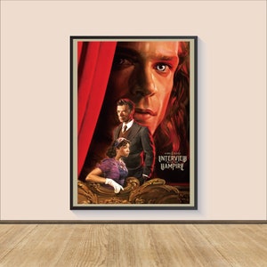 Póster de la película Entrevista con el vampiro, lienzo para pared, decoración de habitación, arte cinematográfico, regalo personalizado, impresión de arte mural, póster para regalo.