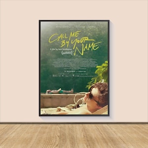 Call Me by Your Name Movie Poster Print, Canvas Wall Art, Room Decor, Movie Art, Gifts for Him/Her, Room Decor