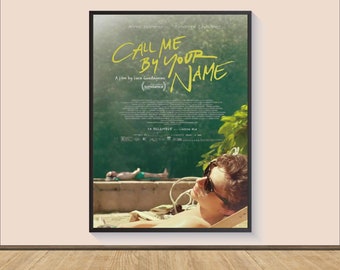 Call Me by Your Name Movie Poster Print, Canvas Wall Art, Room Decor, Movie Art, Gifts for Him/Her, Room Decor