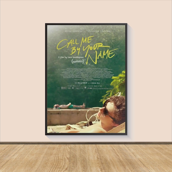 Impression d'affiche de film Call Me by Your Name, toile d'art murale, décoration de chambre, oeuvre d'art de film, cadeaux pour lui/elle, décoration de chambre