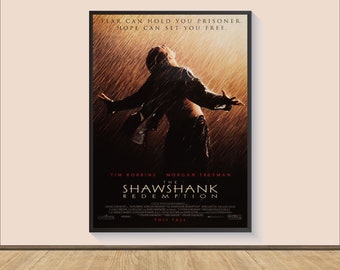 ショーシャンクの空に 映画ポスター - 高品質キャンバスアートプリント