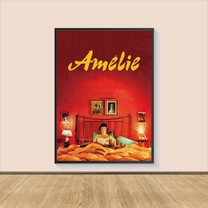 Amelie Film Poster Druck, Leinwand Wandkunst, Wohnkultur, Film Kunst, personalisiertes Geschenk, Film Druck, Kunstdruck, Film Kunst Poster