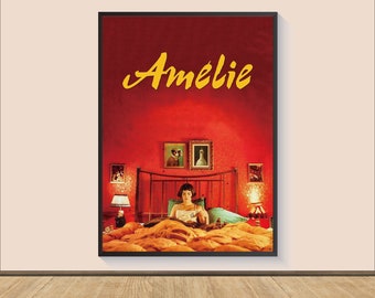 Amelie Movie Poster Print, Canvas Wall Art,  Home Decor, Movie Art, Personalized gift, Movie Print, Art Print, Film Art Poster