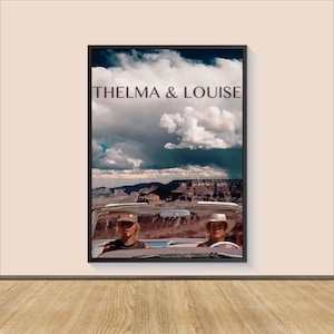 Póster de la película Thelma y Louise, lienzo para pared, decoración de habitación, arte cinematográfico, regalos para él/ella, impresión de película, impresión artística, póster de película (20 x 30 cm)