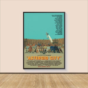 Asteroid City Film Poster Druck, Leinwand Wandkunst, Raum Dekor, Filmkunst, Geschenke für Ihn, Wand Kunst Druck, Kunst Poster für Geschenk, Film Druck