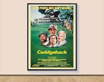 Caddyshack (1980) Classic Movie Poster Print, Canvas Wall Art, Room Decor, Personalized gift, Gifts for Him/Her, Wall Art Print