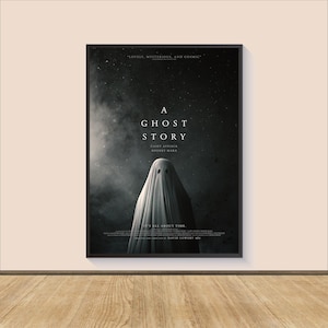 A Ghost Story Movie Poster Print, Leinwand Wandkunst, Raumdekor, Filmkunst, personalisiertes Geschenk, Wandkunstdruck, Plakat für Geschenk, Filmdruck