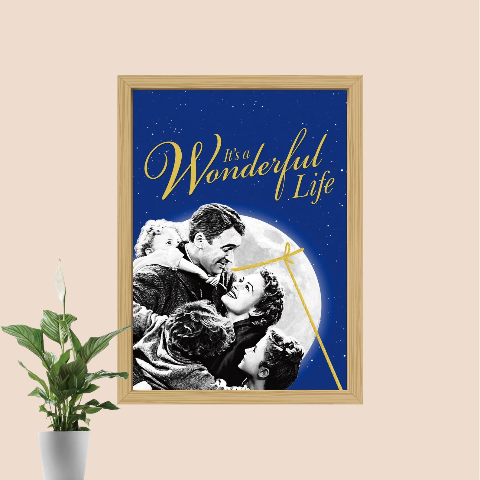 It's a Wonderful Life Movie Poster, Vintage Film Canvas Art Print - Etsy