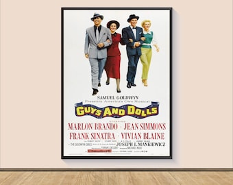Guys and Dolls (1955) Canvas Movie Poster Print