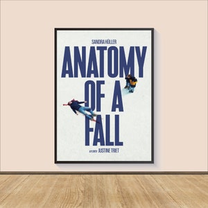 Anatomy of a Fall Movie Poster Print, Canvas Wall Art, Room Decor, Movie Art, Gifts for Him/Her, Movie Print, Art Print, Film Poster