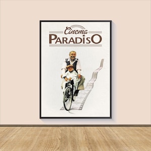 Póster de la película Cinema Paradiso, arte de pared en lienzo, decoración de la habitación, arte cinematográfico, regalos para él/ella, impresión de arte de pared, póster de arte para regalo