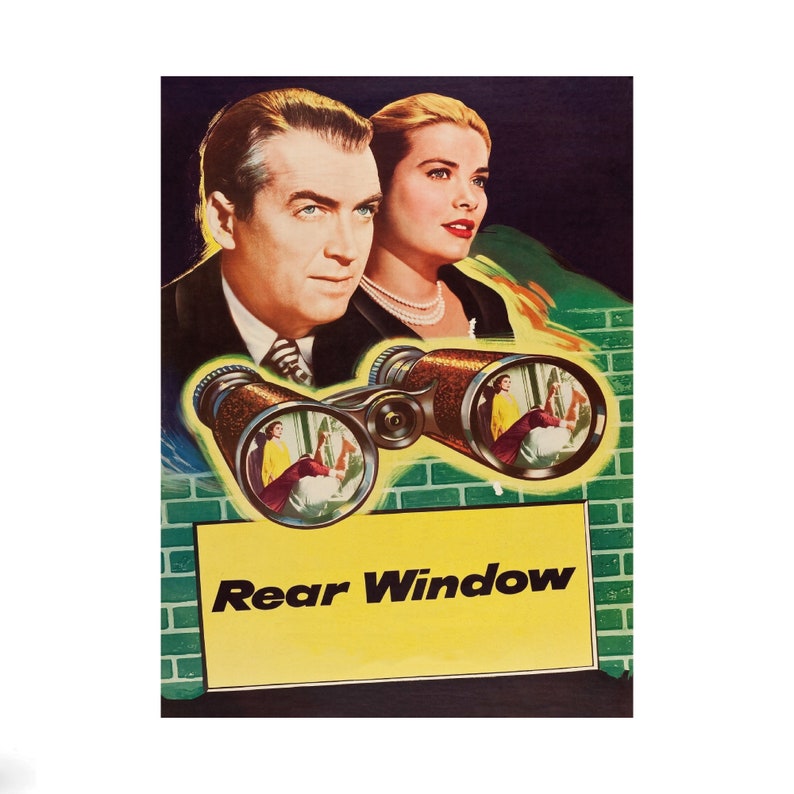Rear Window Movie Poster, Canvas Wall Art - Etsy