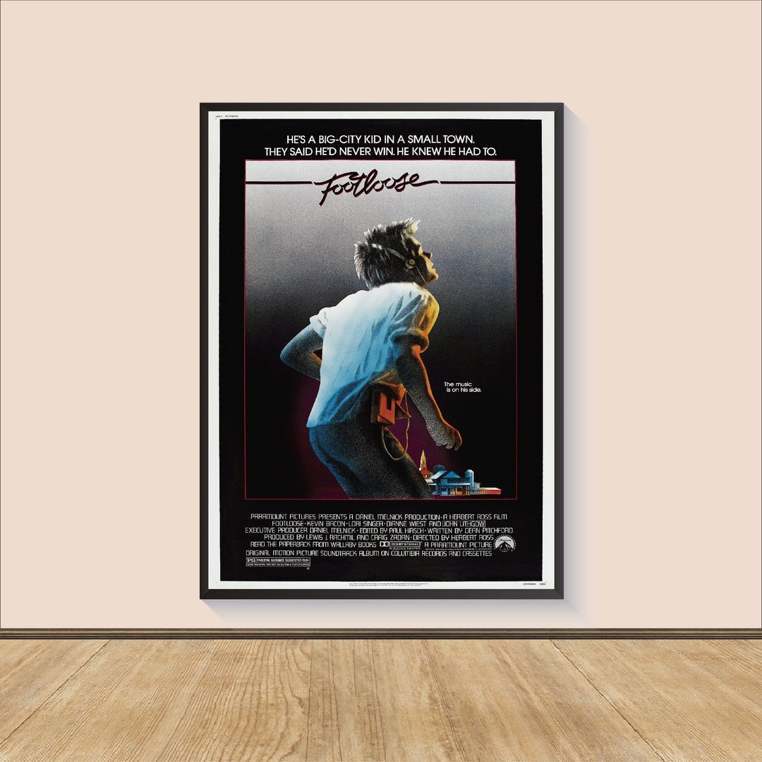 Footloose Movie Poster Print, Canvas Wall Art, Room Decor, Movie Art