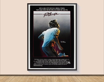 Footloose Movie Poster, Canvas Fabric Print, 80s Film Art