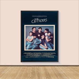 The Außenseiter Film Poster Druck, Leinwand Wandkunst, Zimmer Dekor, personalisiertes Geschenk, Wand Kunst Druck, Kunst Poster für Geschenk, Film Druck