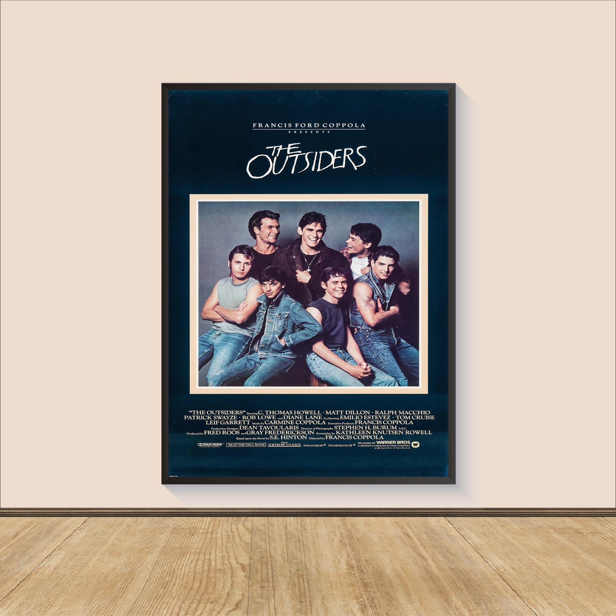 The Outsiders Movie Poster Print, Canvas Wall Art, Room Decor, Personalized gift, Wall Art Print, Art Poster For Gift, Movie Print