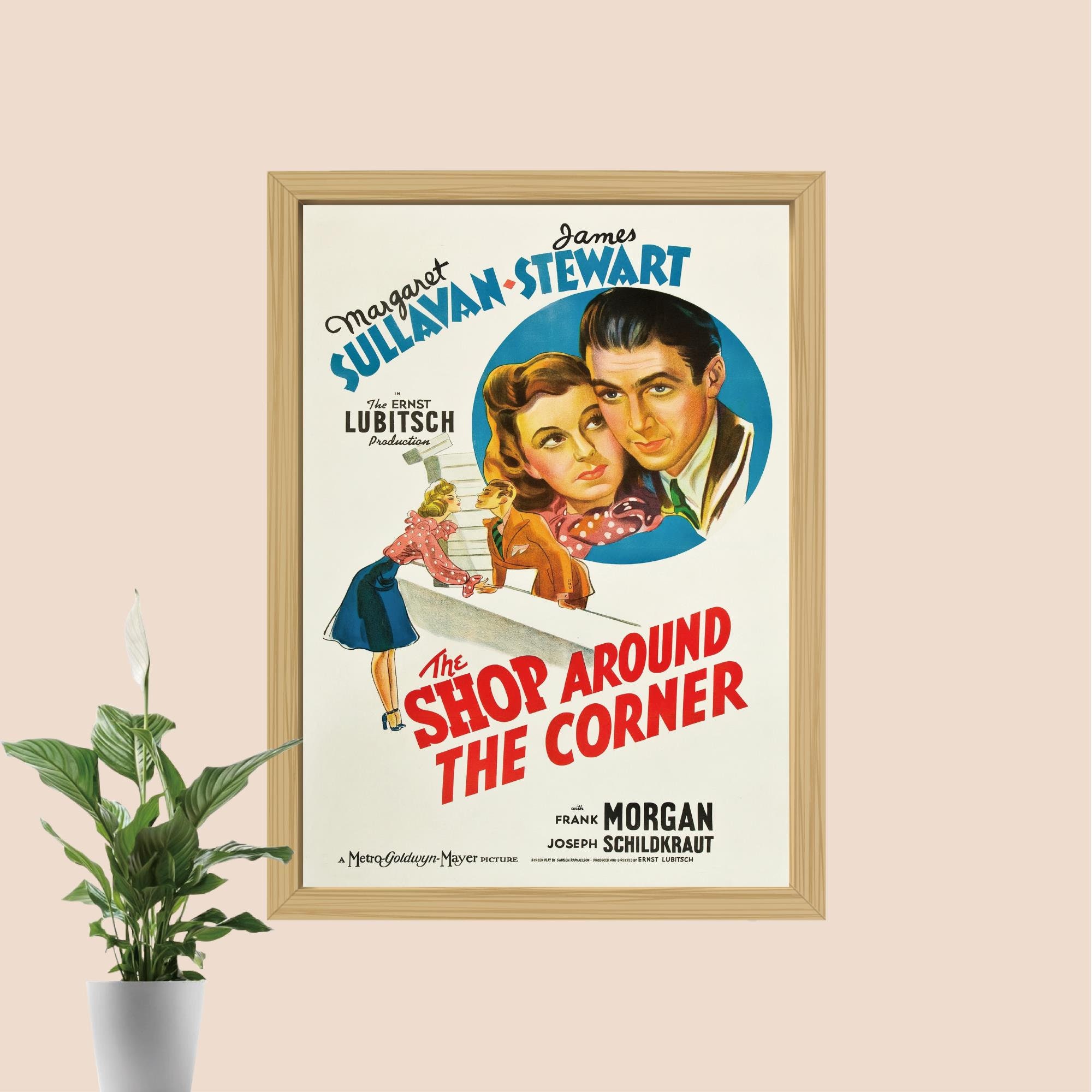 The Shop Around the Corner Movie Poster, Canvas Wall Art - Etsy