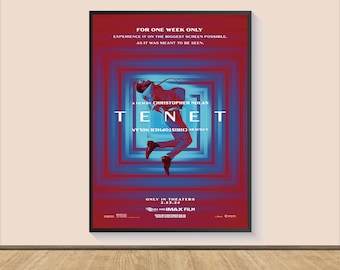 Tenet Movie Poster Print, Canvas Wall Art, Room Decor, Personalized gift, Wall Art Print, Art Poster For Gift, Movie Print