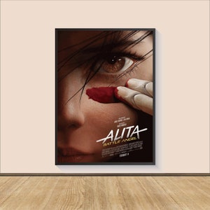Alita Battle Angel Movie Poster Print, Canvas Wall Art, Room Decor, Movie Art, Personalized gift, Wall Art Print, Art Poster For Gift