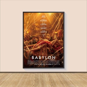 Babylon Film Poster Druck, Leinwand Wandkunst, Zimmer Dekor, Filmkunst, Geschenke für Sie / Ihn, Wand Kunst Druck, Kunst Poster für Geschenk, Film Druck