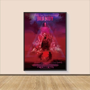 Mandy Movie Poster Print, Canvas Wall Art, Room Decor, Movie Art, Gifts for Him/Her, Wall Art Print, Art Poster For Gift, Movie Print