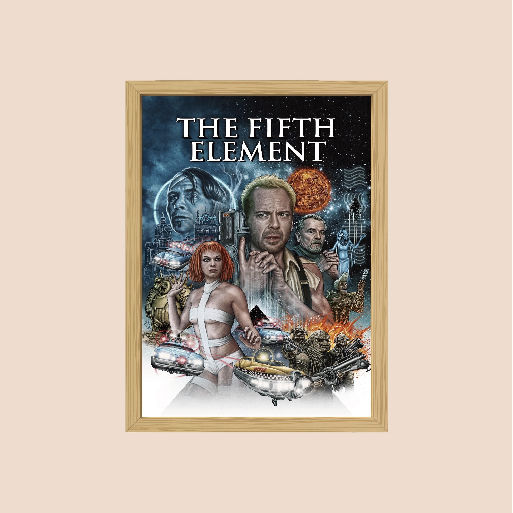 The Fifth Element Movie Poster, Canvas Wall Art - Etsy
