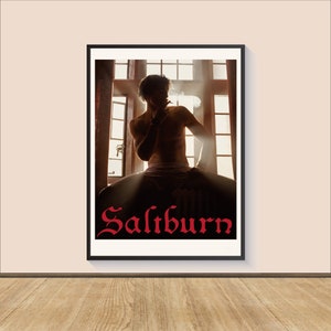 Impresión de póster de la película Saltburn, arte mural en lienzo, decoración del hogar, arte cinematográfico, regalo personalizado, impresión de película, impresión artística, póster de arte cinematográfico