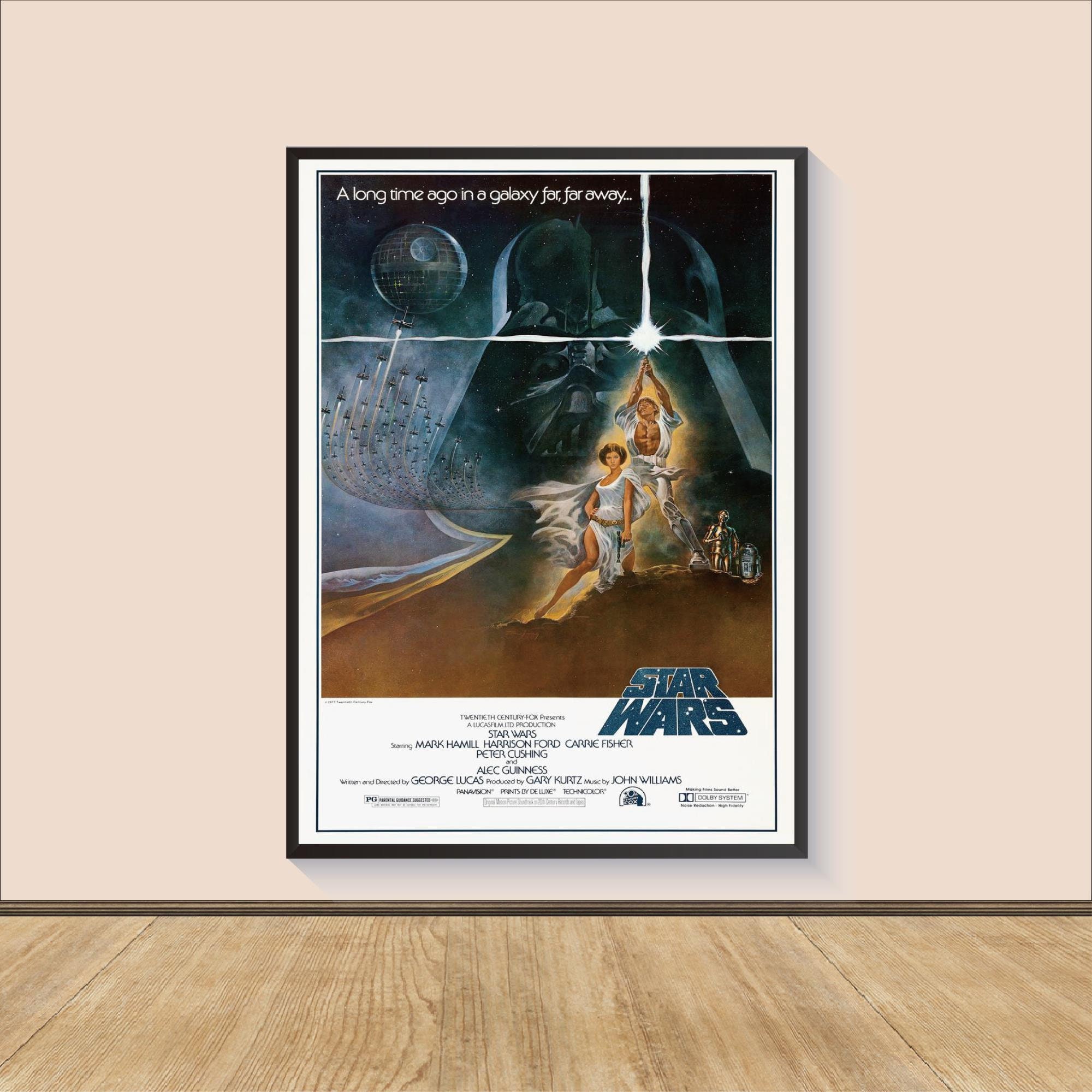 Star Wars Movie Poster Print, Canvas Wall Art, Room Decor, Movie Art, Gifts for Him/Her, Wall Art Print, Vintage Film Art