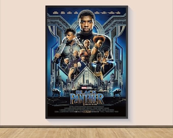 Póster de la película Pantera Negra, lienzo decorativo