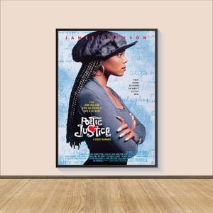 Poetic Gerechtigkeit Film Poster Druck, Leinwand Wandkunst, Raumdekor, Film Kunst, Geschenke für Sie, Film Druck, Kunstdruck