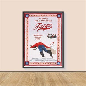 Fargo (1996) Film Poster Druck, Leinwand Wandkunst, Zimmer Dekor, personalisiertes Geschenk, Wand Kunst Druck, Kunst Poster für Geschenk, Film Druck