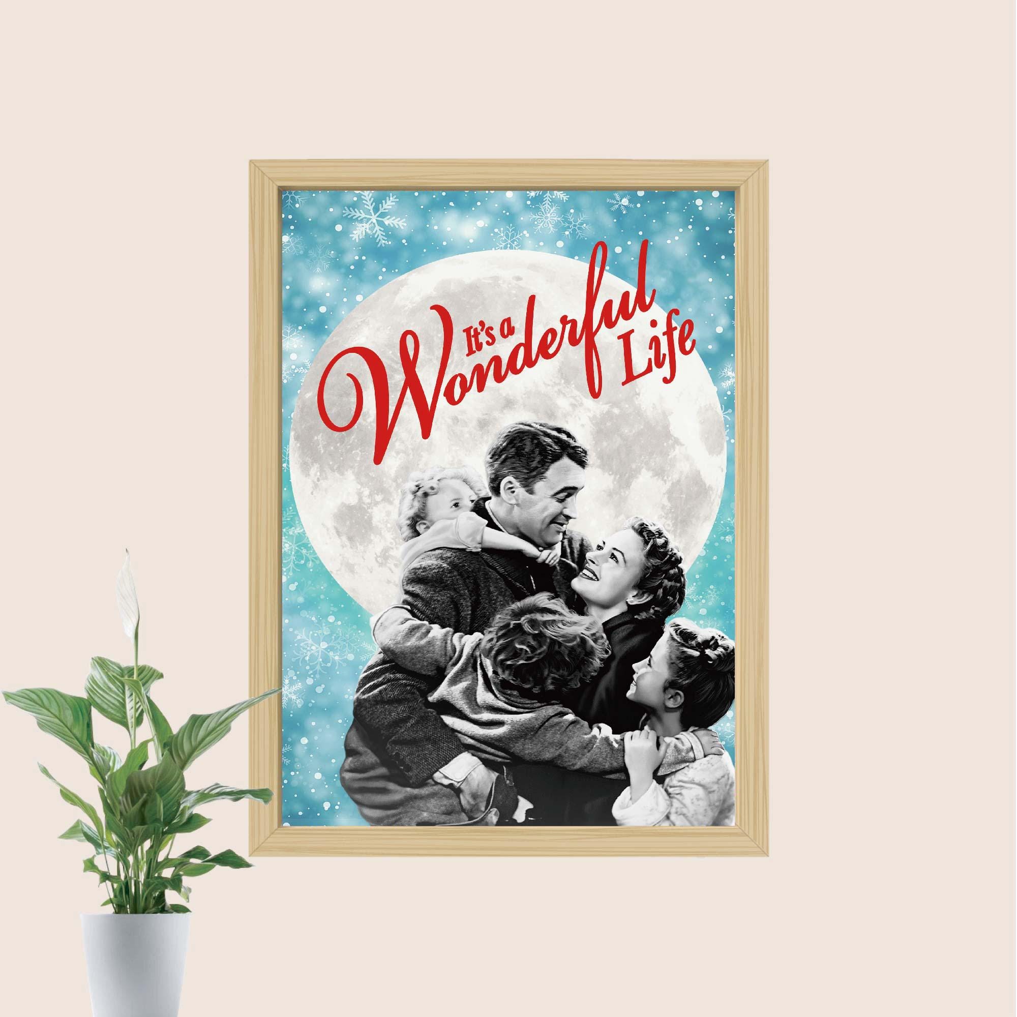 It's a Wonderful Life (1946) Movie Poster Print, Canvas Wall Art, Room ...
