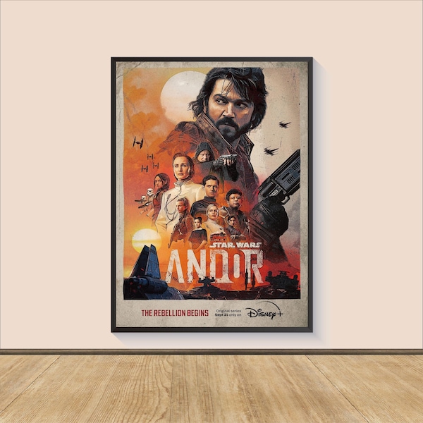 Andor Movie Poster Print, Canvas Wall Art, Room Decor, Movie Art, Gifts for Him/Her, Wall Art Print, Art Poster For Gift, Movie Print