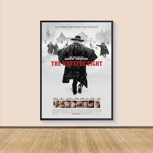 Póster de la película Los odiosos ocho, lienzo para pared, decoración de habitación, regalo personalizado, póster artístico para regalo, impresión de película