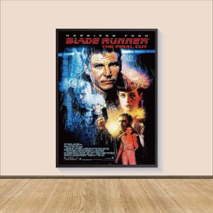 Blade Runner (1982) Film Poster Druck, Leinwand Wandkunst, Raumdekor, personalisiertes Geschenk, Wand Kunst Druck, Kunst Poster für Geschenk, Film Druck