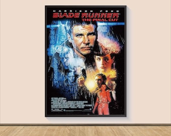 Blade Runner (1982) Movie Poster, Canvas Wall Art