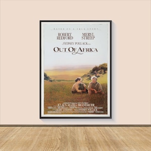Out of Africa (1985) Movie Poster Print, Canvas Wall Art, Room Decor, Personalized gift, Wall Art Print, Art Poster For Gift