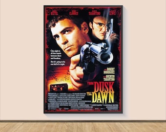From Dusk Till Dawn Movie Poster, Canvas Wall Art