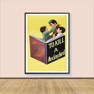 Póster de la película "Matar a un ruiseñor", lienzo para pared, decoración de habitación, arte cinematográfico, regalos para él/ella, impresión de arte mural, póster artístico para regalo