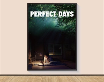 Perfect Days Movie Poster Print, Canvas Wall Art, Room Decor, Movie Art, Gifts for Him/Her, Room Decor