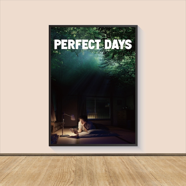 Perfect Days Film Poster Druck, Leinwand Wandkunst, Zimmer Dekor, Film Kunst, Geschenke für Sie und Ihn