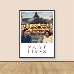 Past Lives Movie Poster Print, Canvas Wall Art, Room Decor, Movie Art, Gifts for Him/Her, Wall Art Print, Art Poster For Gift 8x12“
