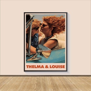 Thelma & Louise Film Poster Druck, Leinwand Wandkunst, Raumdekor, Filmkunst, Geschenke für Sie / Ihn, Kunst Poster für Geschenk