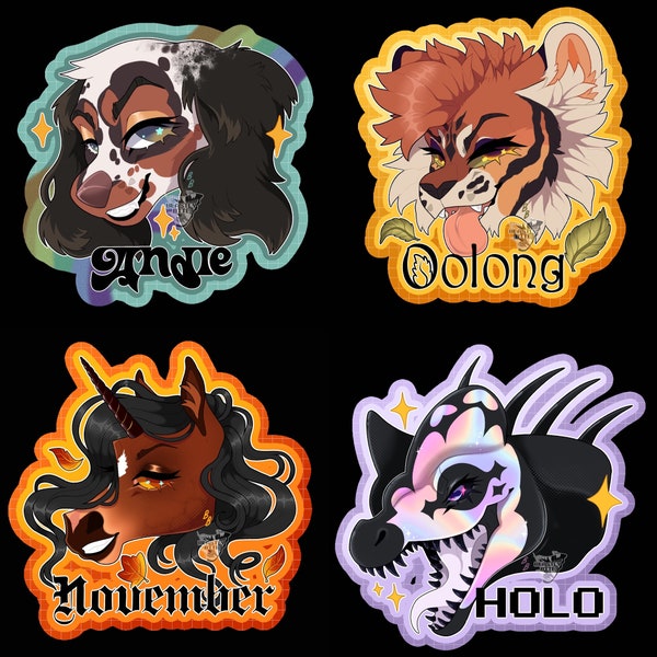 Furry Badge - Etsy