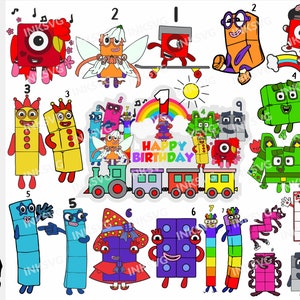 numbers svg bundle for cricut, blocks svg files for cricut, PNG, DFX, EPS, svg layered files, png files for sublimation